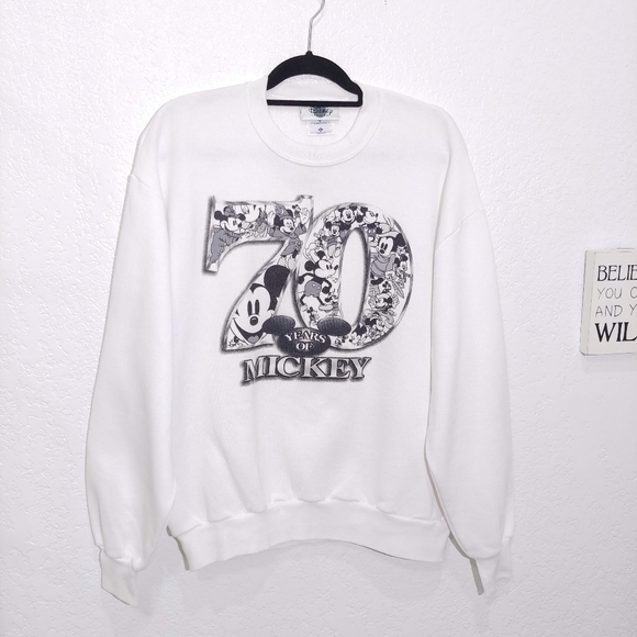 Vintage Tops - Disney 7O years of Mickey Vintage 90s Sweatshirt